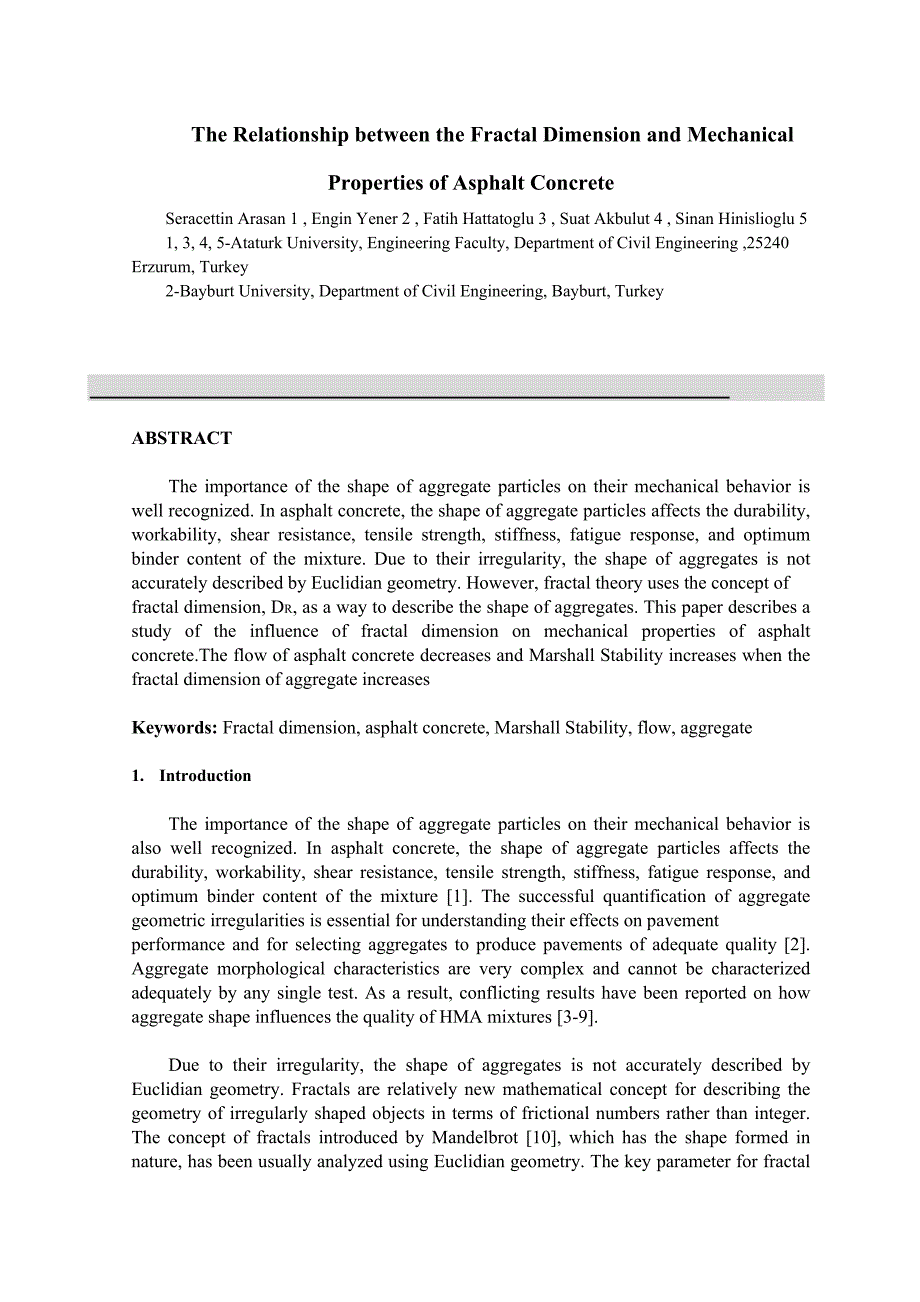 外文资料翻译--分形维数与沥青混凝土力学性能之间的关系_第2页