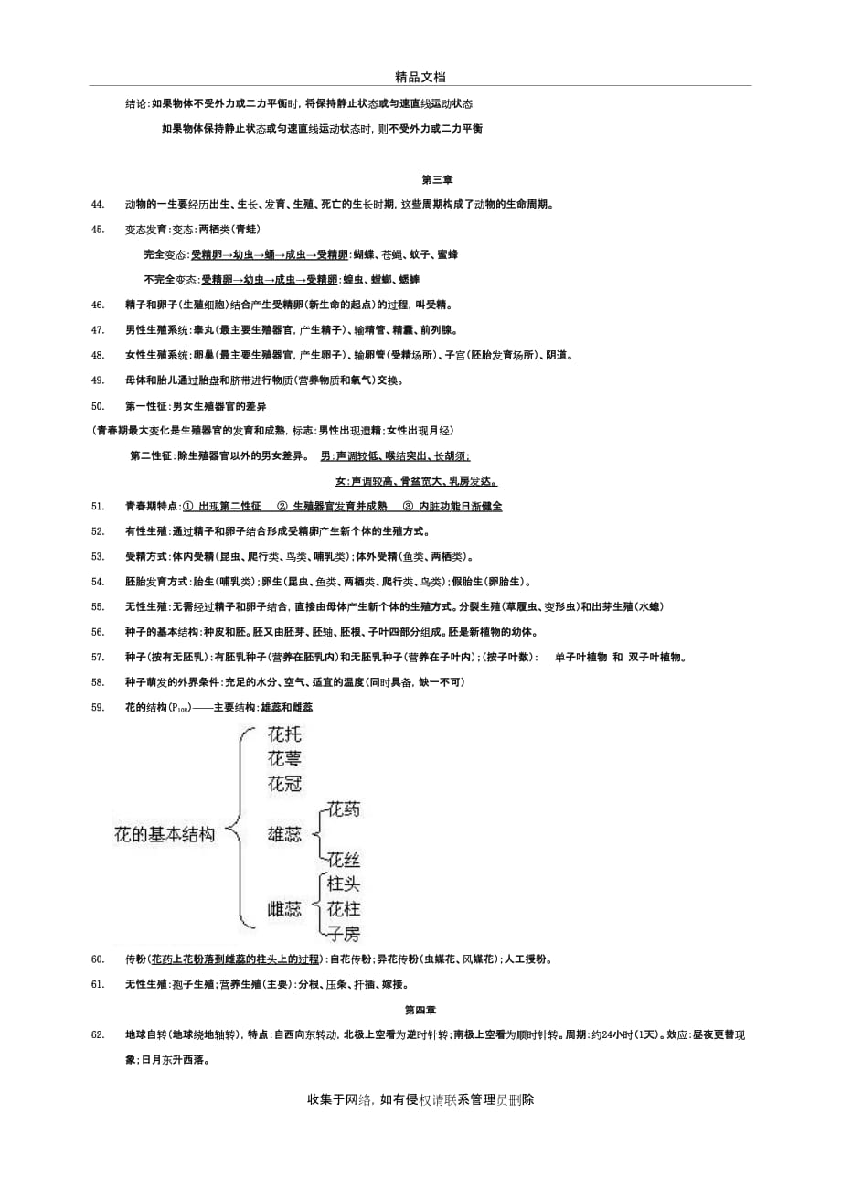 七年级下《科学》知识点总结复习进程_第4页