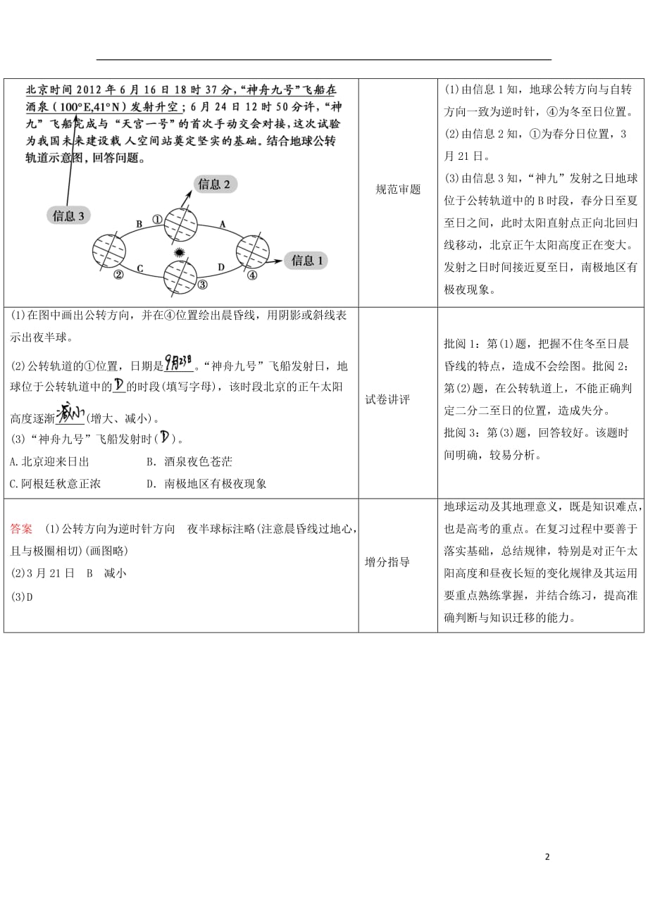 【创新设计】（江苏专用）版高考地理总复习 单元整合提升2 鲁教版_第2页