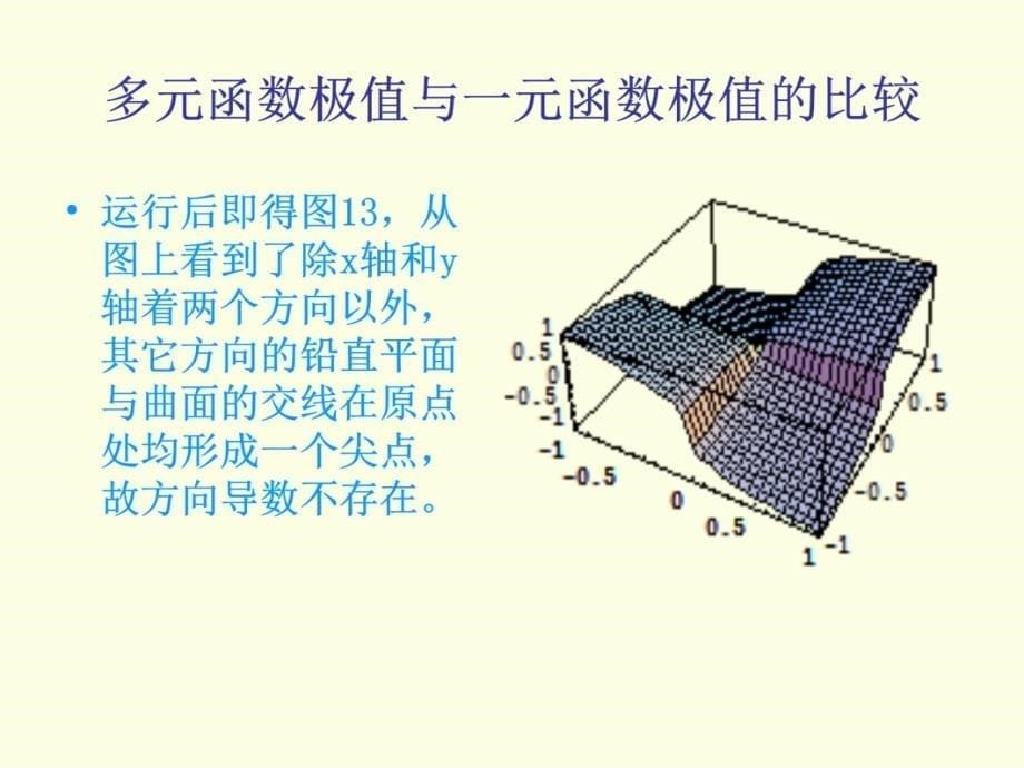 实验11多元函数极值与一元函数极值比较培训课件_第5页