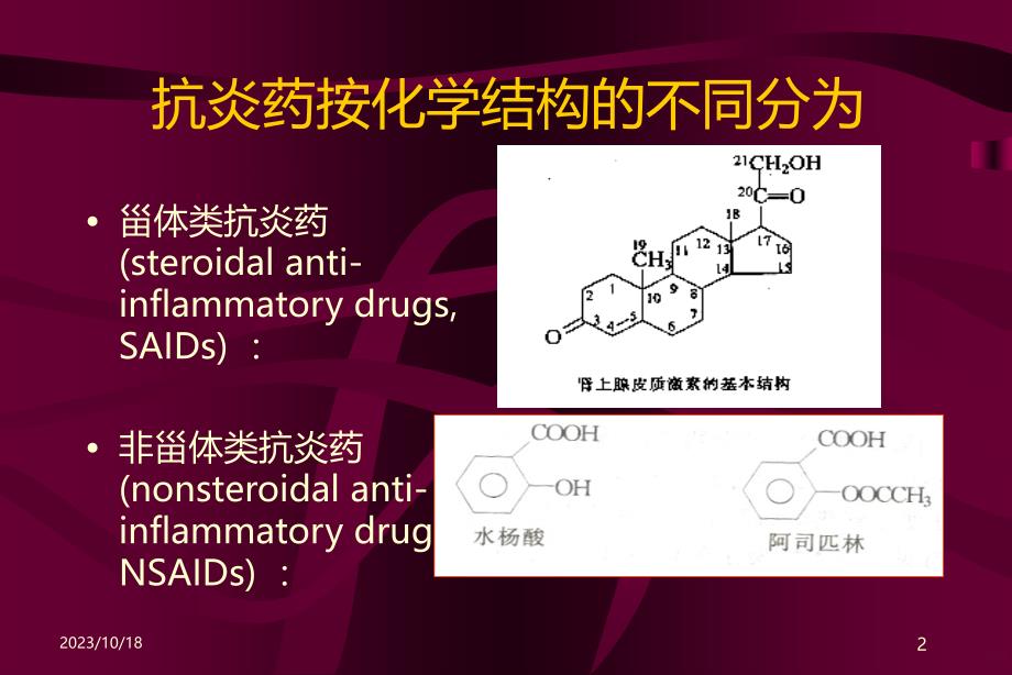 非甾体类抗炎药(讲课)新PPT课件_第2页