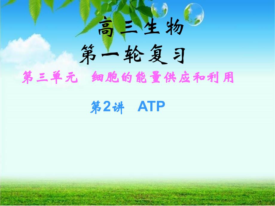 一轮复习：ATP教学文案_第1页