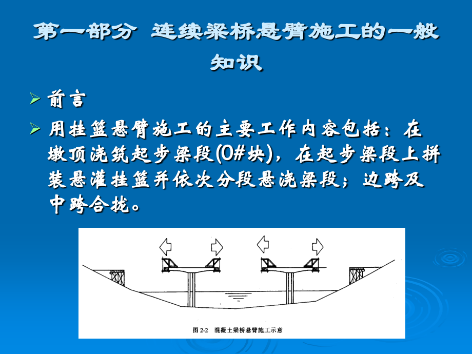 九预应力混凝土连续梁桥悬臂浇筑施工知识讲座培训课件_第2页