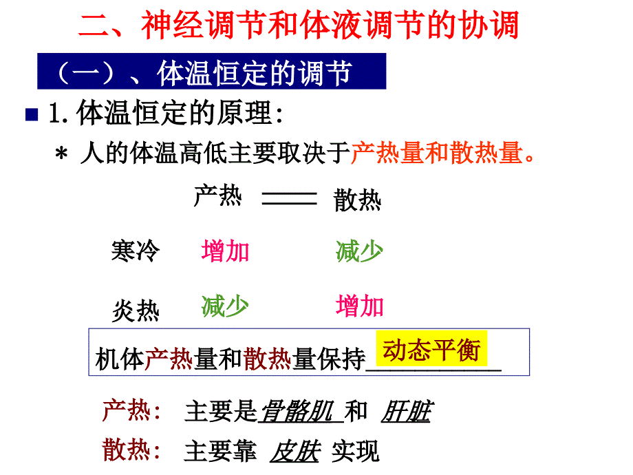 一轮复习--神经调节与体液调节的关系复习进程_第3页