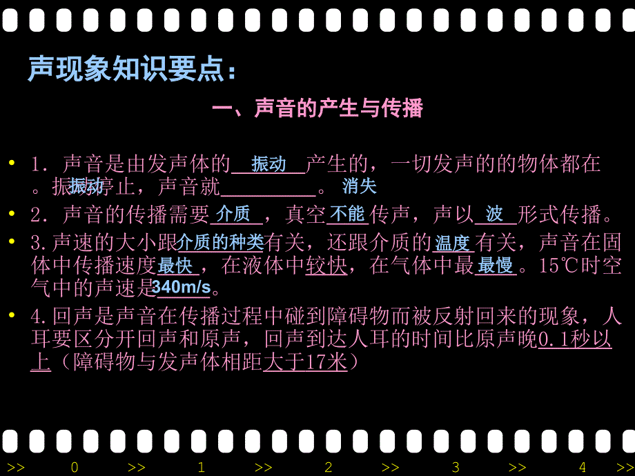 人教版八年级物理复习课件第一章声现象复习自做课件学习资料_第2页