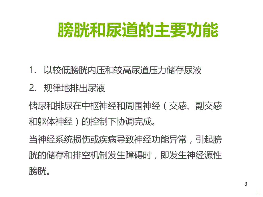 脊髓损伤患者神经源性膀胱的管理PPT课件_第3页