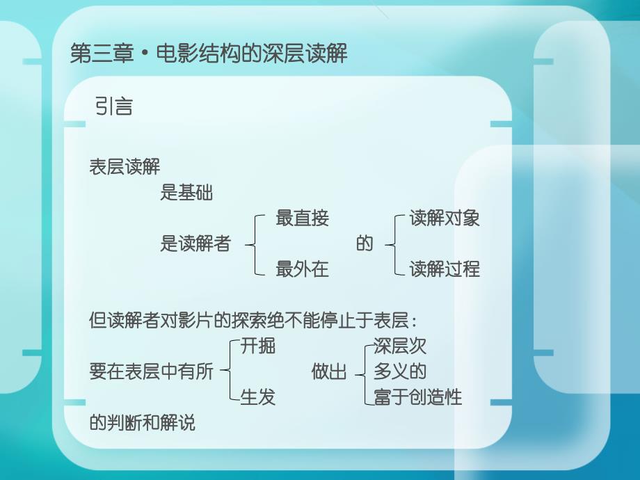 三章节电影结构深层读解上课讲义_第1页