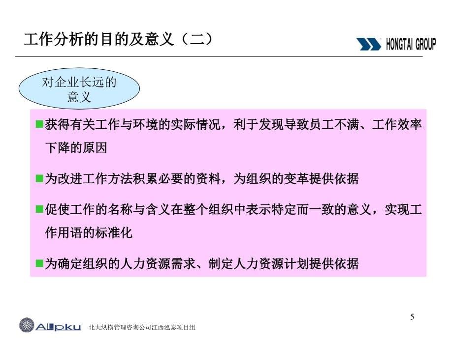 {企业管理咨询}某咨询江西泓泰江西泓泰岗位说明书培训0530_第5页