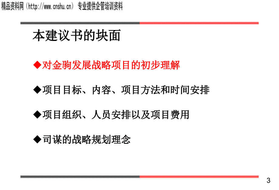 {企业发展战略}某公司发展战略项目建议书_第3页