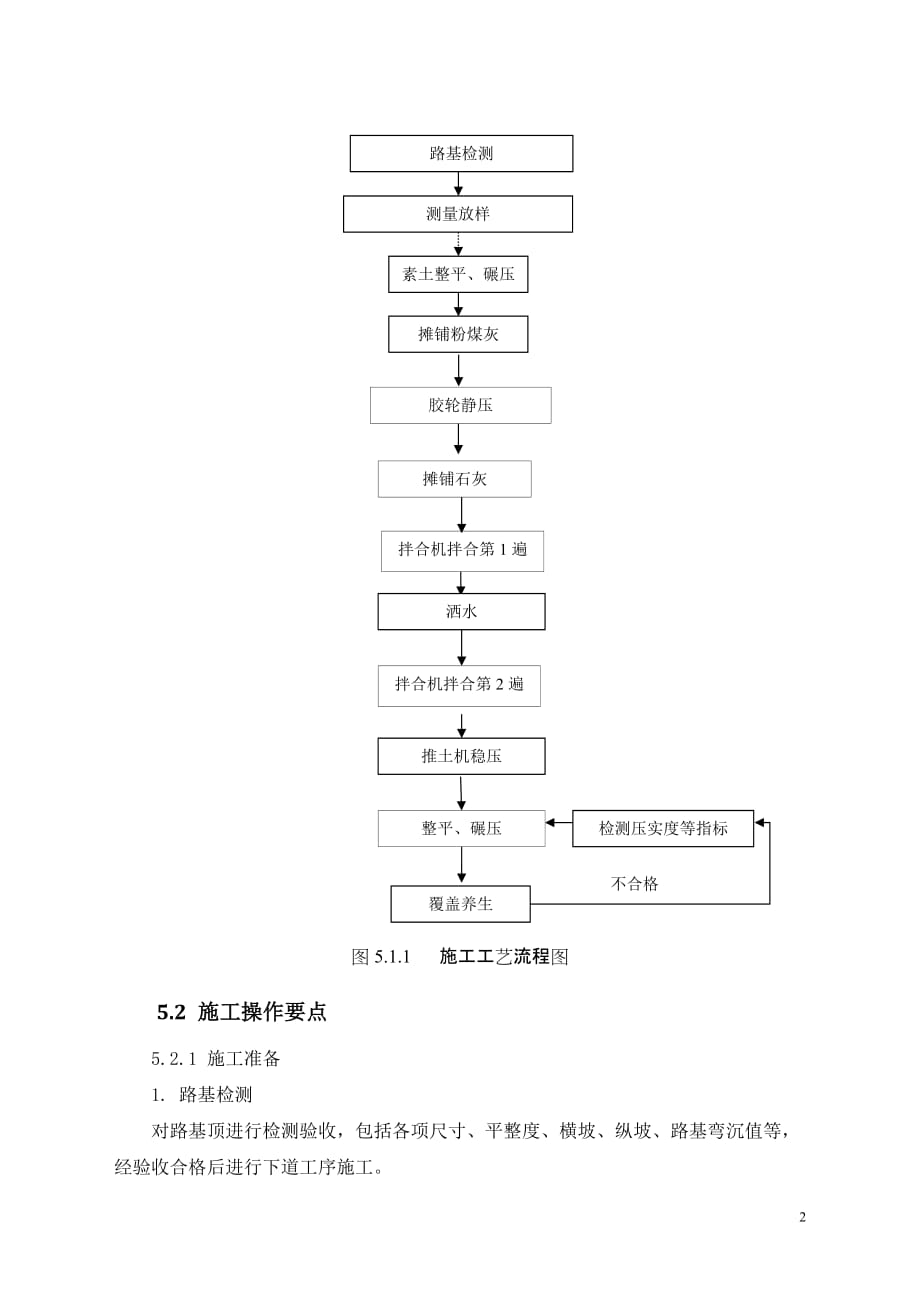 3摊铺机施工路面二灰土底基层施工工法_第2页