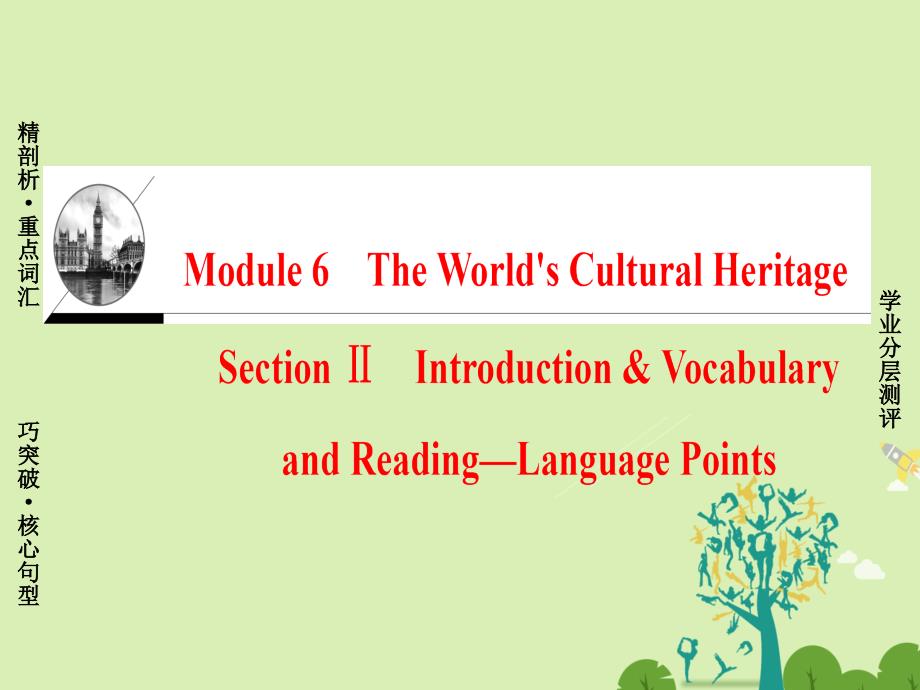 高中英语Module6TheWorld’sCulturalHeritageSectionⅡIntroduction&ampamp;ReadingandVocabulary-LanguagePoints课件外研版选修7_第1页