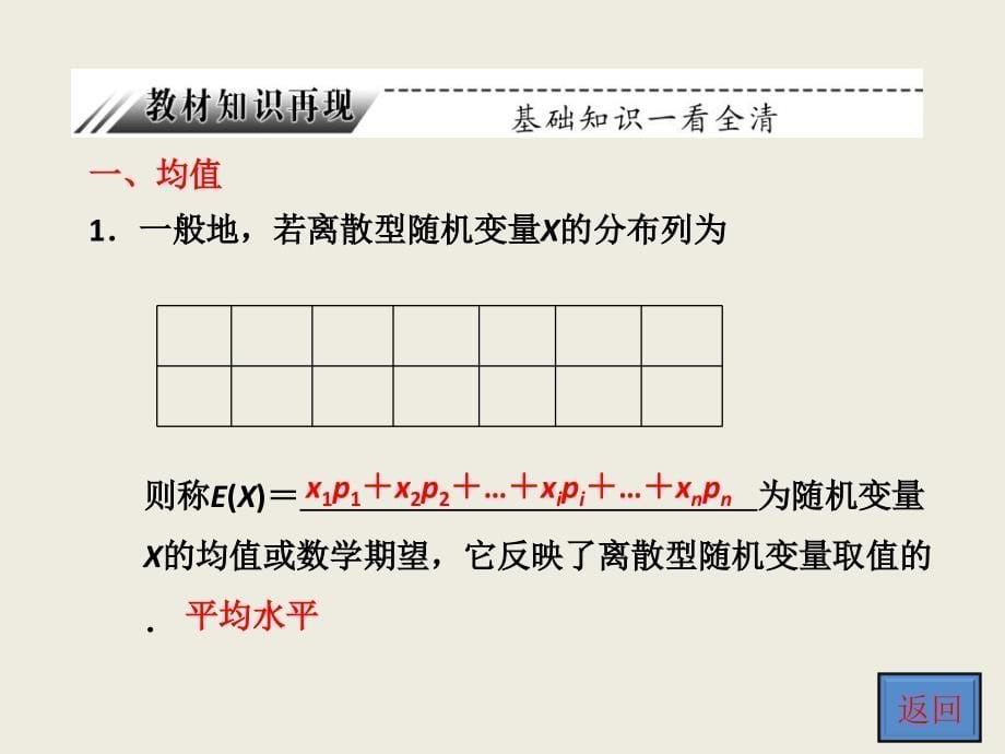 第十章第九节离散型随机变量的均值与方差、正态分布1研究报告_第5页