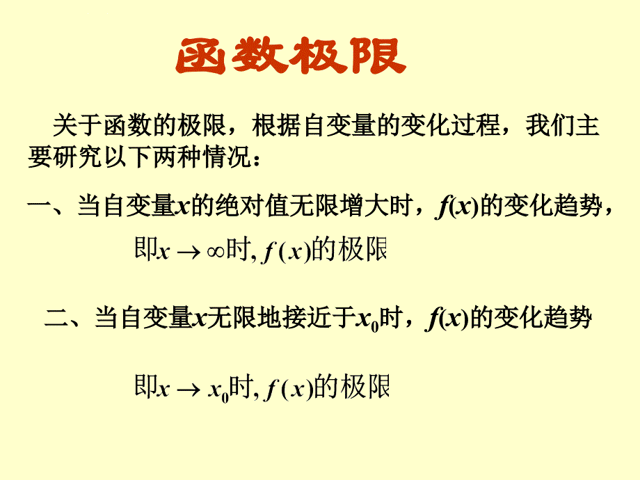 第一章函数极限课件_第1页