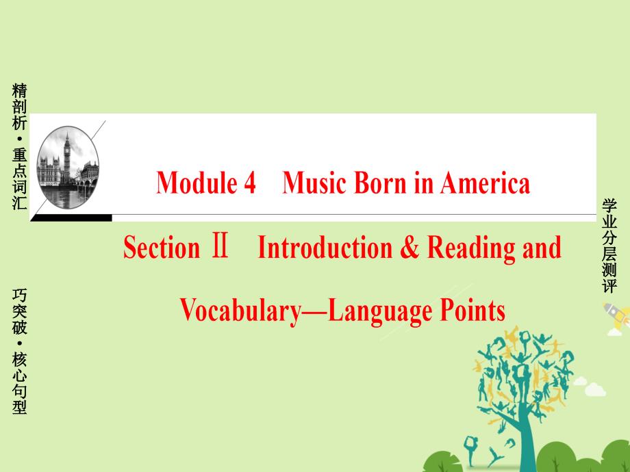 高中英语Module4MusicBorninAmericaSectionⅡIntroduction&ampamp;ReadingandVocabulary-LanguagePoints课件外研版选修7_第1页