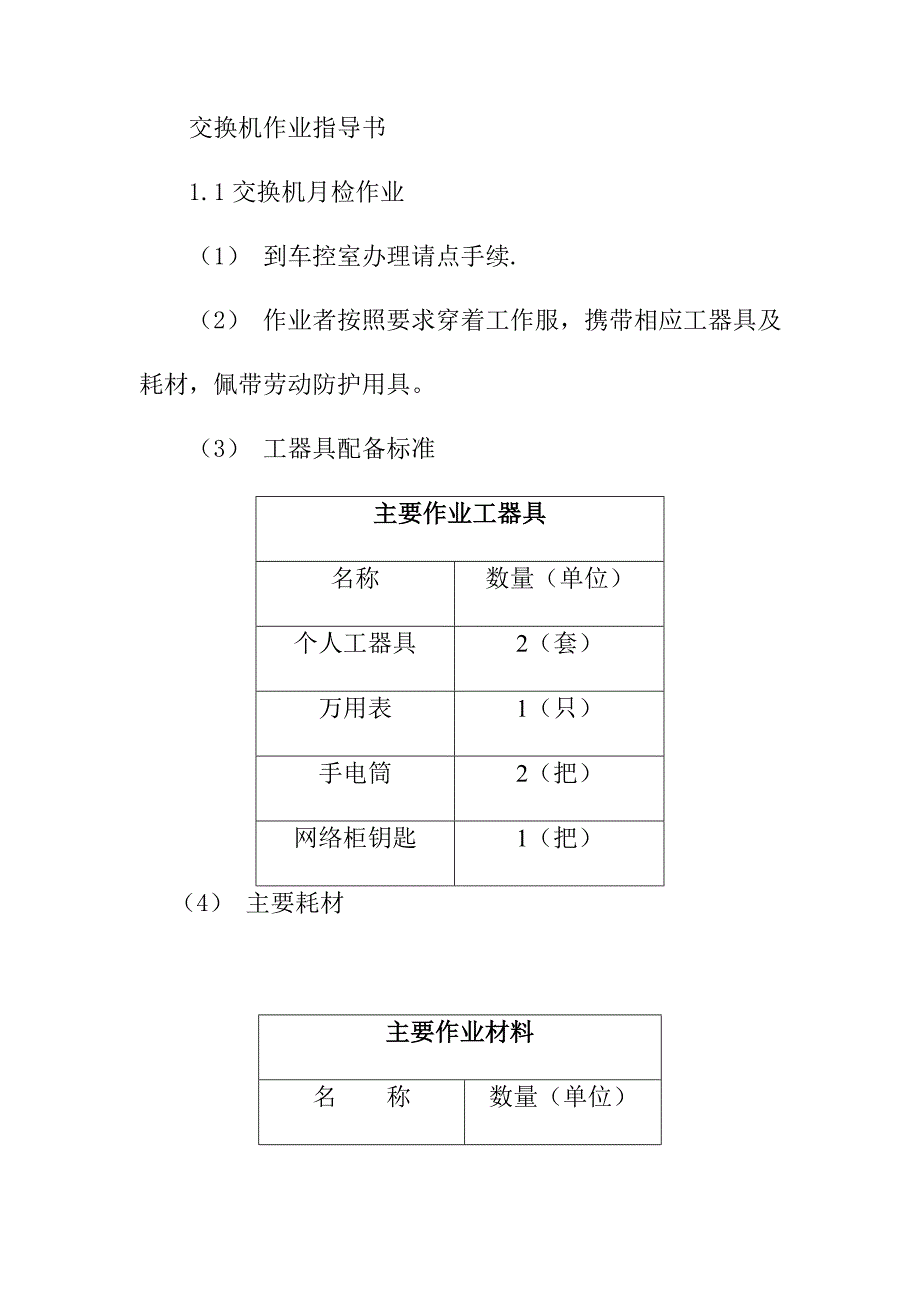 交换机作业指导书_第1页