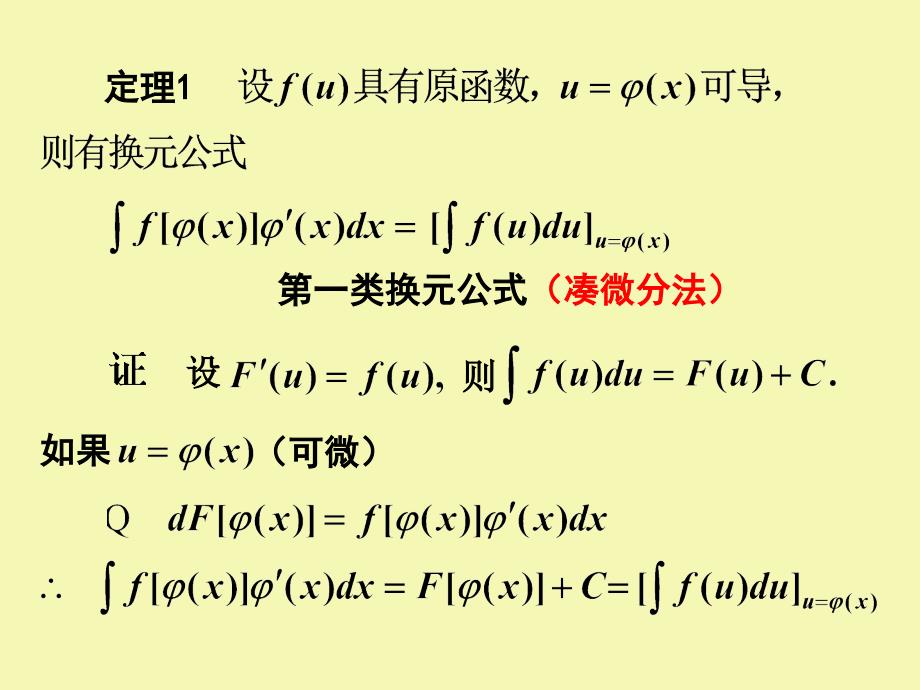 第一类换元公式(凑微分法课件_第4页