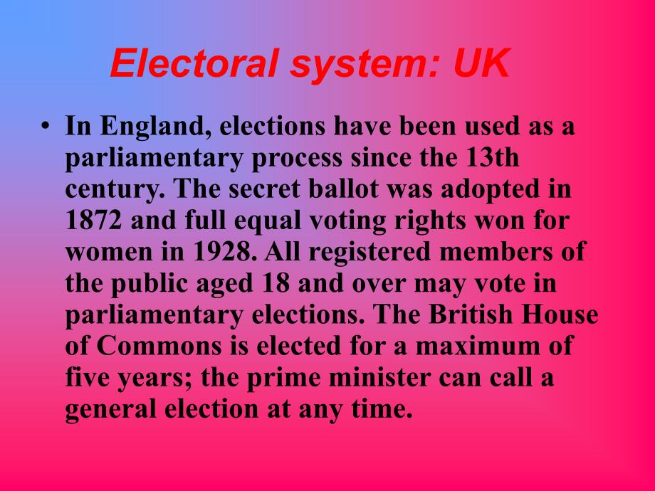 {企业管理制度}TheElectoralSystem英国与美国选举制度_第3页