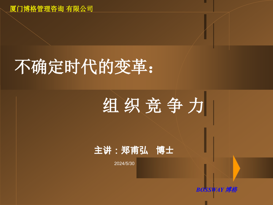 {企业管理咨询}厦门博格管理咨询组织竞争力ppt54页_第1页