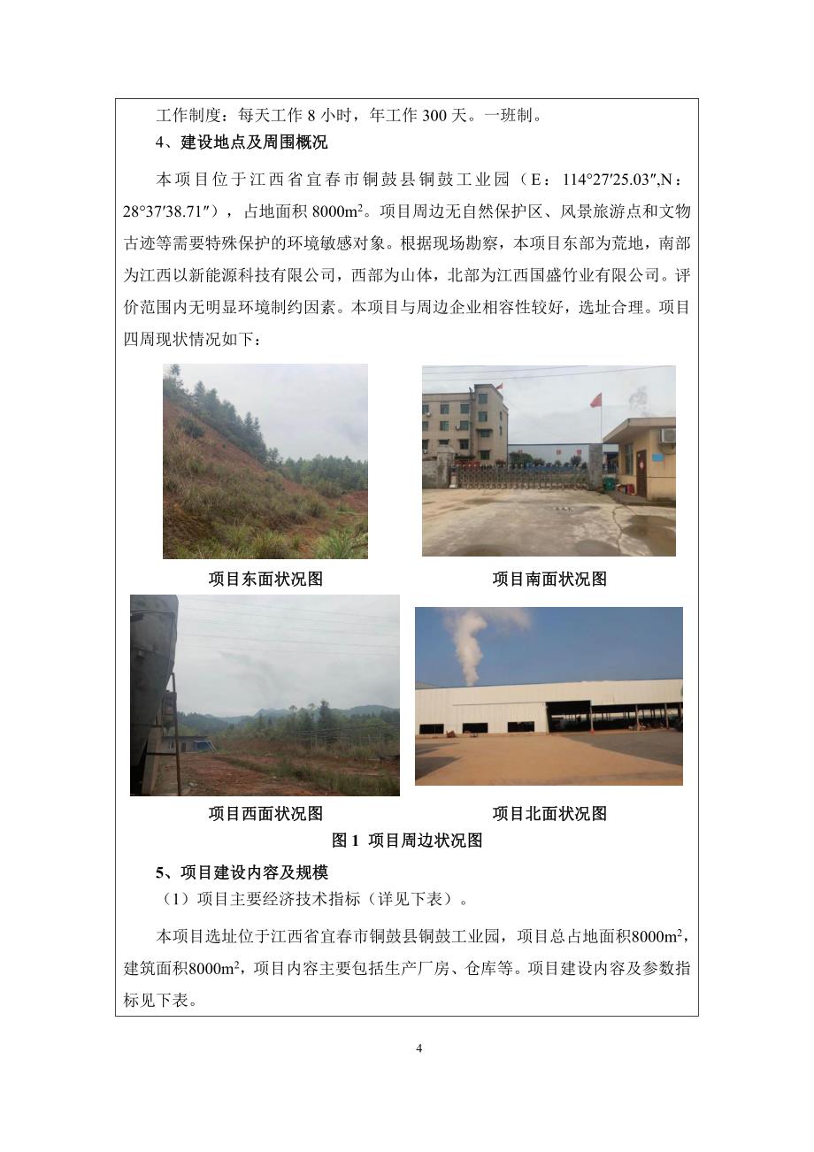 竹制品深加工综合开发建设项目环境影响报告表_第4页