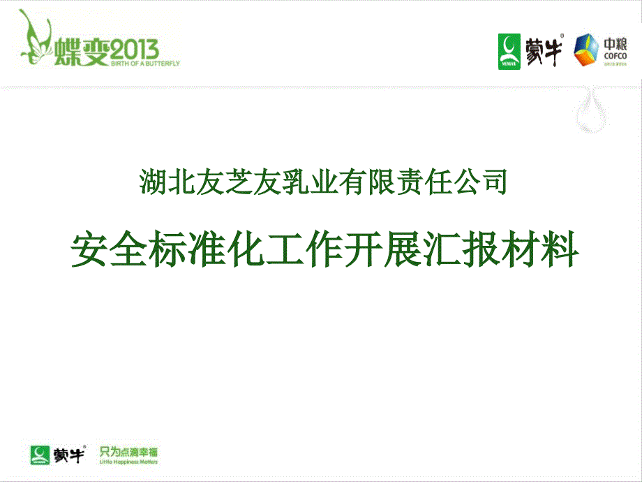 (2020年){经营管理制度}安全标准化企业汇报材料_第1页