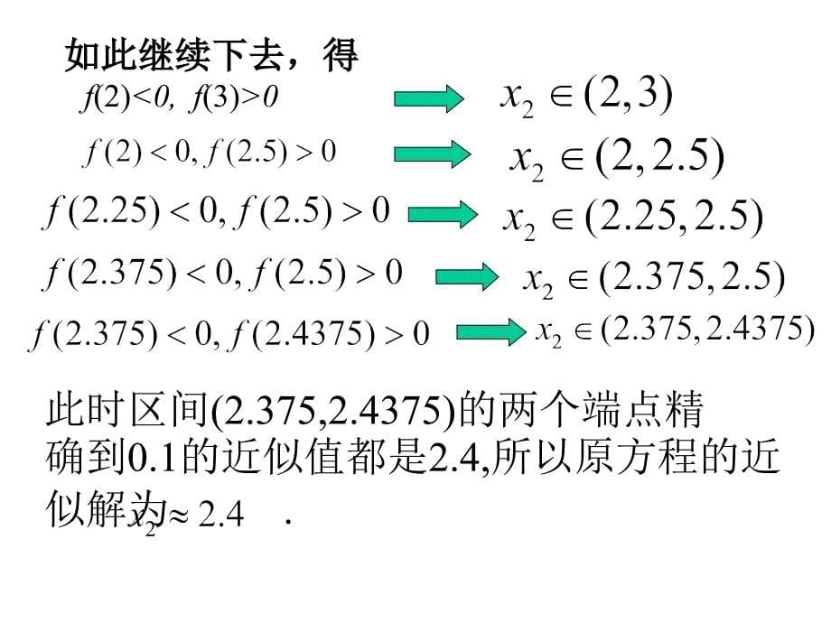 二分法求方程的近似解幻灯片资料_第5页