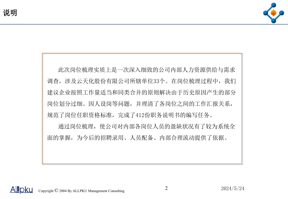 {企业管理咨询}某咨询某某某云天化公司部门岗位梳理报告_第2页