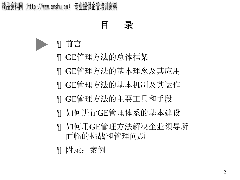{日化行业管理}日化行业GE管理在中国企业中的应用讲义_第2页