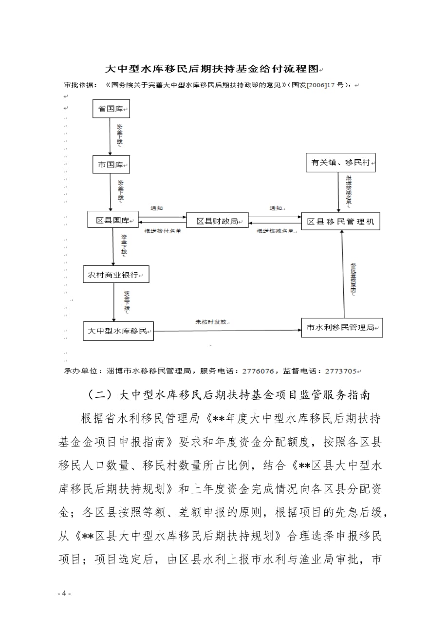淄博市水利移民管理局业务工作指南及流程图_第4页
