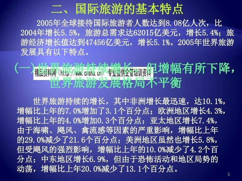 {旅游行业管理}国际旅游业综合概论_第5页