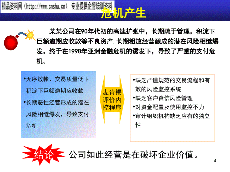 {企业风险管理}某公司风险管理与内控体系交流报告_第4页