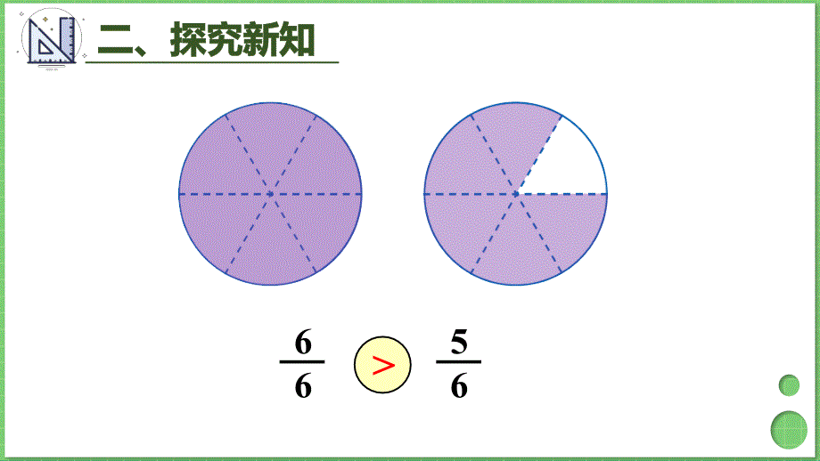 人教版三年级数学上册《同分母分数比较大小》教学课件_第4页