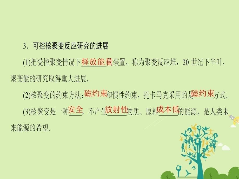 高中物理第3章原子核6核聚变7粒子物理学简介(选学)课件教科版选修3-5_第5页