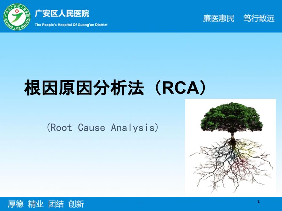 根因原因分析法(RCA)王银燕PPT课件_第1页