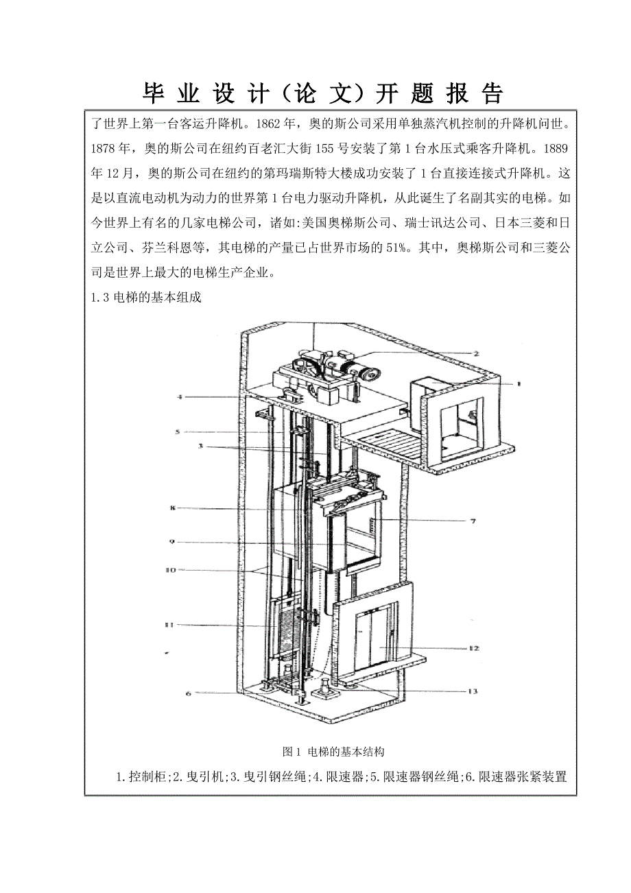 基于触摸屏的电梯控制系统 开题报告_第3页