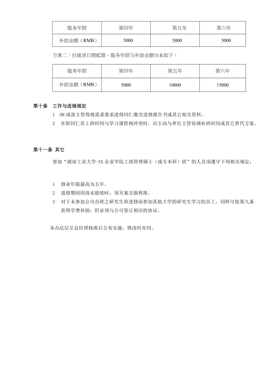 湖南工业大学-XX企业学院工商管理硕士(或专本科)班_第3页