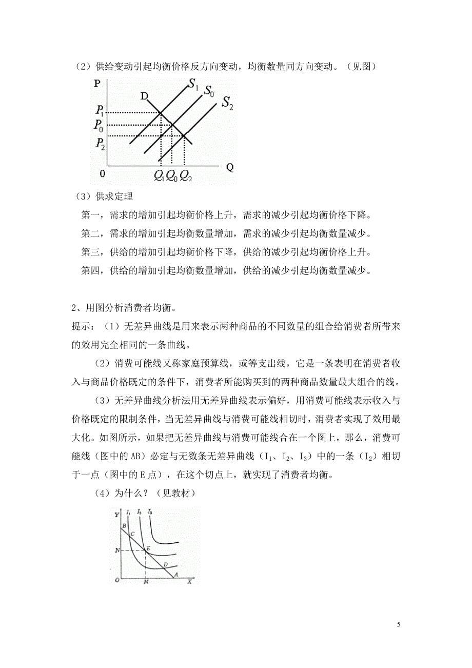 北京电大自开课《西方经济学》作业_第5页