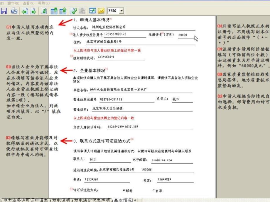 电力业务许可证申请表电子教案_第4页