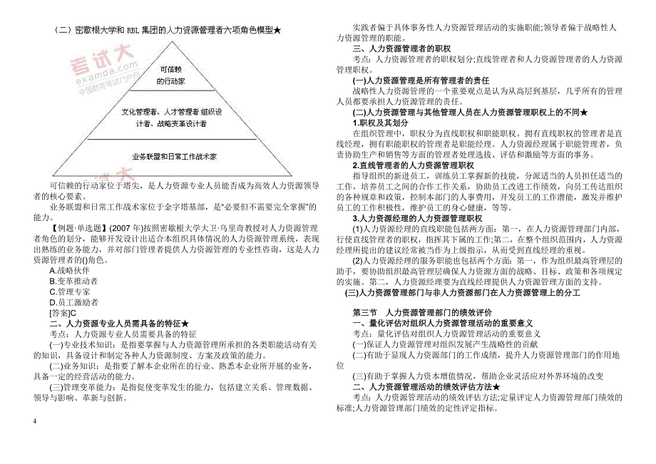 2019年中级经济师考试人力资源预习讲义4-6(打印版)_第4页