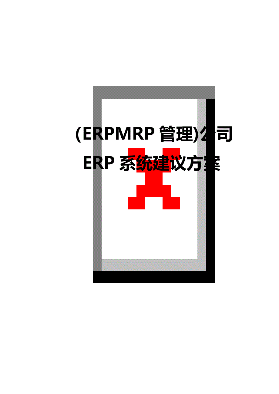ERPMRP管理公司ERP系统建议方案_第1页