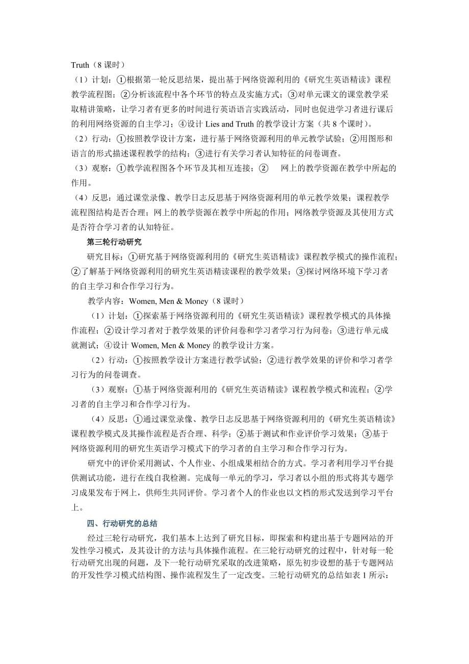 基于网络资源利用的公共研究生英语精读课程的教学改革..._第5页