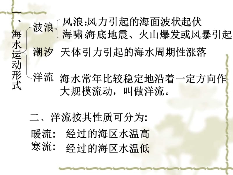 2006年安徽地区地理 海水运动课件 人教版_第3页