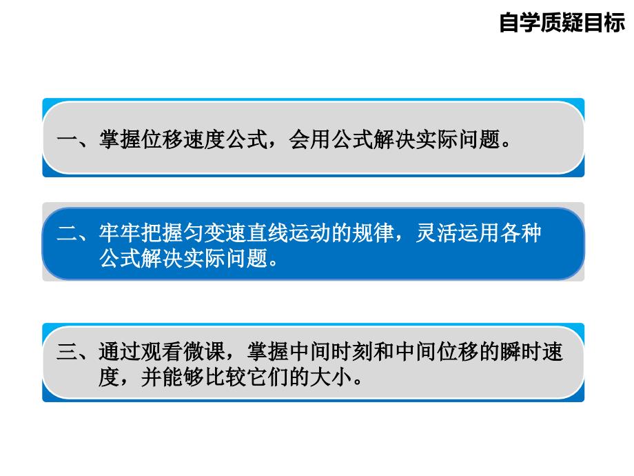 人教高一物理必修1课件2.4匀变速直线运动速度与位移的关系4_第3页