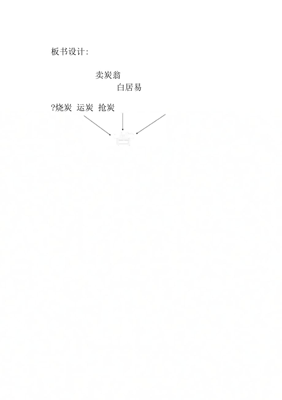 杨进峰卖炭翁板书设计_第1页