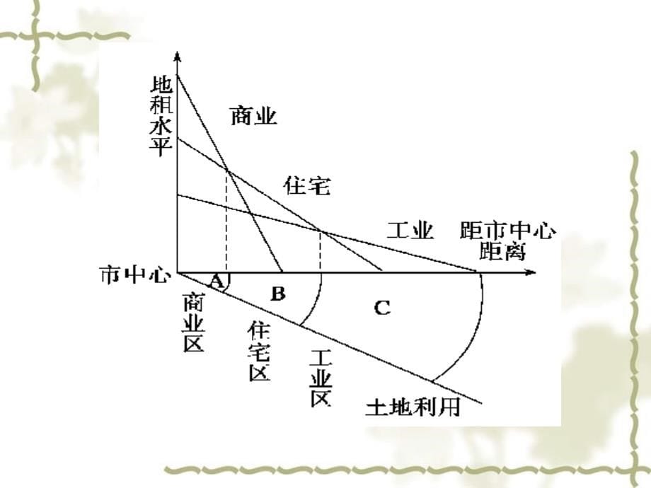 2010高考地理一轮复习课件二十四：城市地域功能分区的成因、城市的合理规划_第5页