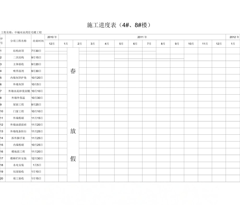 施工进度表至竣工验收_第2页