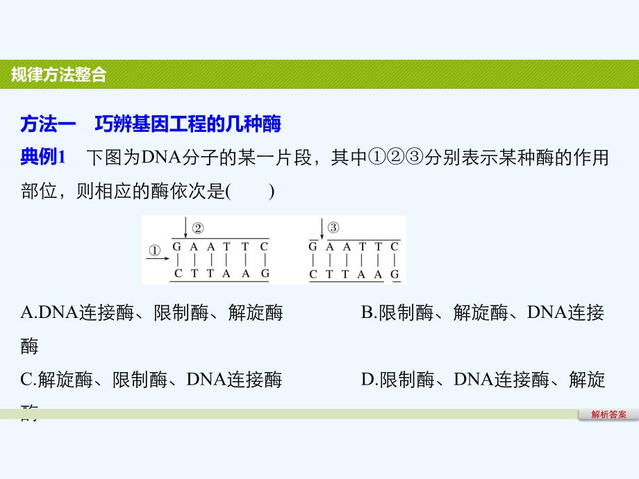 2017-2018学年高中生物 第一章 基因工程章末整合 苏教版选修3(1)_第4页