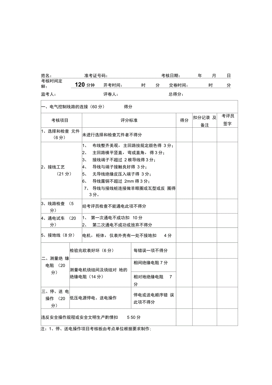 矿井维修电工实操考核(18)_第4页