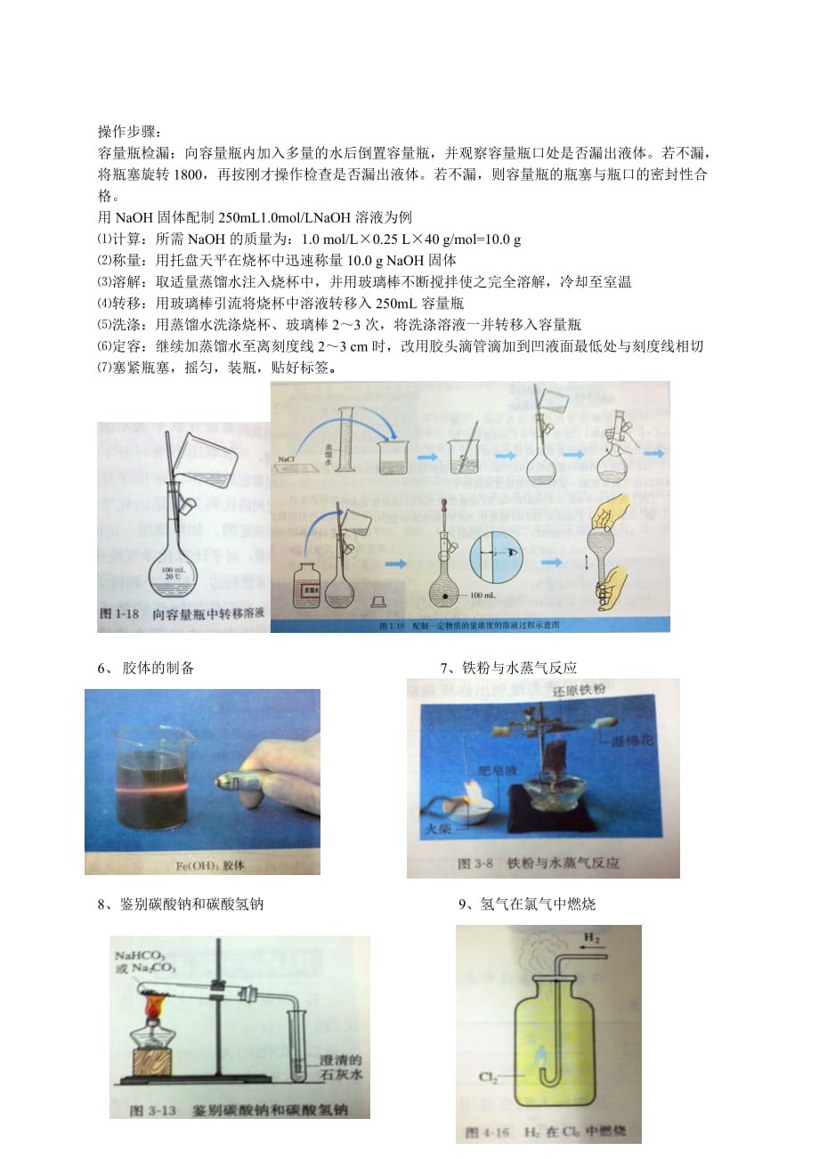 全国高中化学书本中的实验装置图_第2页