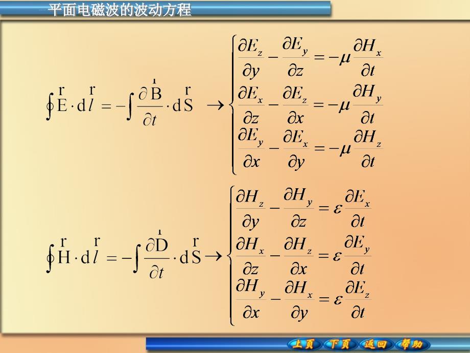 平面电磁波的波动方程课件_第2页