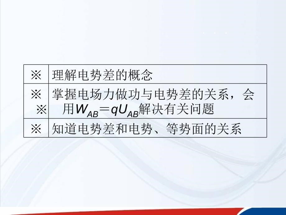 人教物理选修31课件1.5电势差_第5页